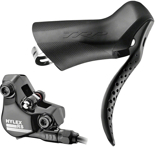 TRP Hylex RS Hydraulic Disc Brake Front & Rear Set | Flat Mount, 2-Piston, Black, High-Performance Road & CX Brakes