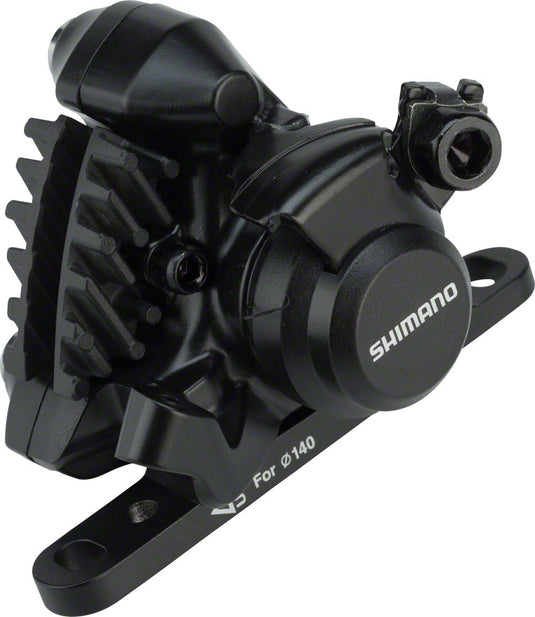 Shimano BR-RS305 Flat-Mount Disc Brake Calipers with Resin Pads Front & Rear, Drop/Flat-Bar Compatible, Black