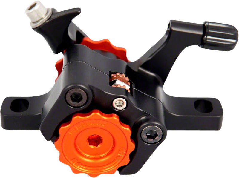 Load image into Gallery viewer, Paul Component Engineering Klamper Disc Caliper, Short Pull, Black with Orange
