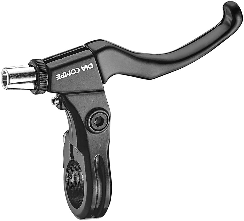 Load image into Gallery viewer, Diatech MX-110N Two-Finger Forged Aluminum Brake Levers Black, Lightweight, Long Pull, for MTB &amp; Road Bikes

