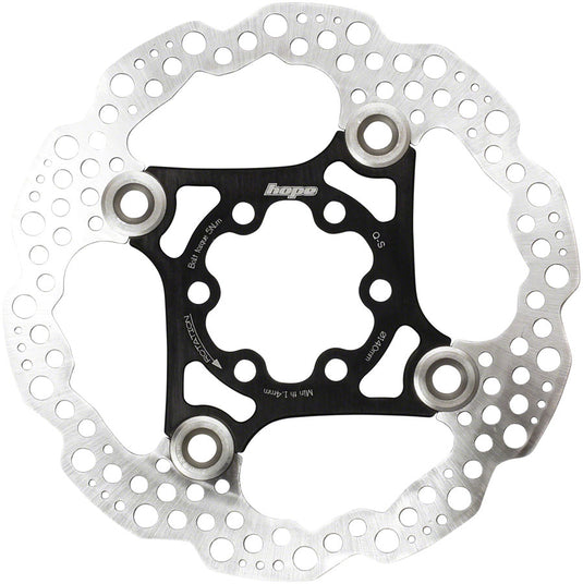 Pack of 2 Hope Floating Disc Brake Rotor 160mm Black 2 Piece With Mounting Bolts