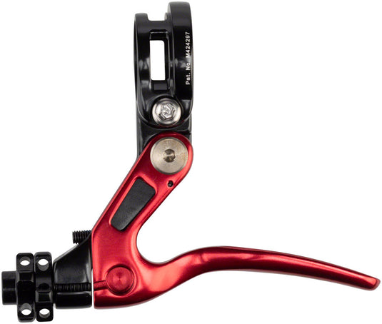 BOX One Short Reach Lever Red Stainless Steel Hardware