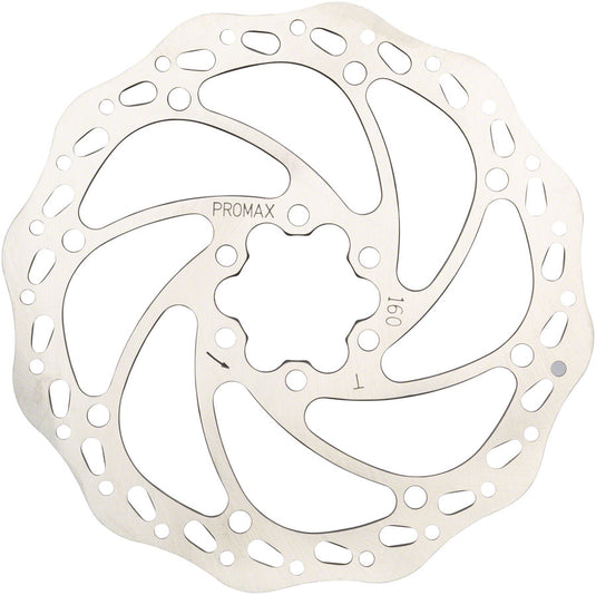 Promax Sport S1 Disc Brake Rotor - 160mm, 6-Bolt, Silver