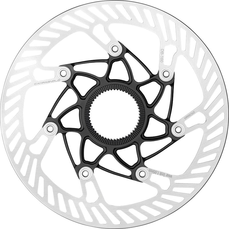 Load image into Gallery viewer, Pack of 2 Campagnolo 03 Disc Brake Rotor - 160mm, Center Lock, Silver/Black
