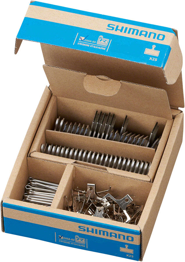 Load image into Gallery viewer, Shimano G05A-RX Resin Disc Brake Pads &amp; Spring Kit | High-Performance, Wear-Resistant, All-Condition Brake Components
