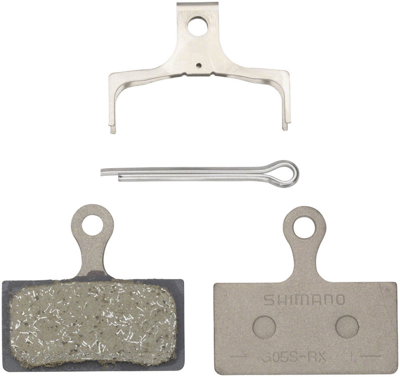 Load image into Gallery viewer, Shimano G05S Disc Brake Pad and Spring - Resin Compound Stainless Steel Back

