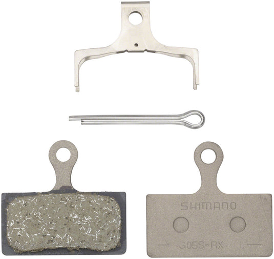 Shimano G05S-RX Resin Disc Brake Pads with Stainless Steel Back & Spring - Durable, Wear-Resistant, for Mountain & Road Bikes