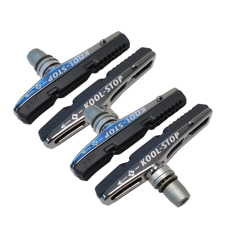 Load image into Gallery viewer, Koolstop-V-Type2-Threaded-Brake-Pads-Brake-Shoe-Threaded-Post-BRPD0146PO2-Bicycle-Brake-Pads
