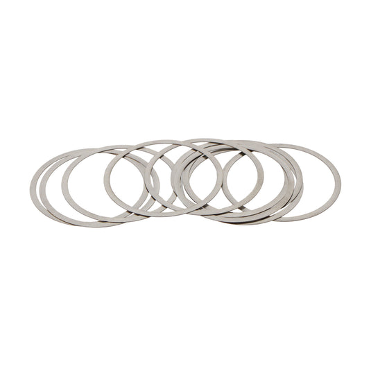 Premium Stainless Steel 0.2mm Center Lock Rotor Shims - 10 Pack for Precise Wheel Setup
