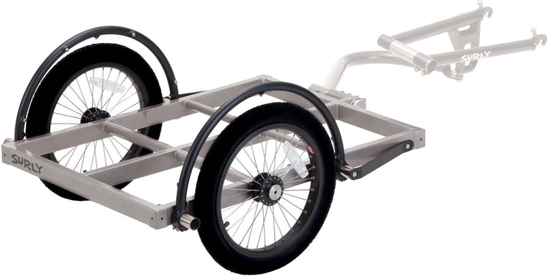 Load image into Gallery viewer, Surly Ted Trailer: Short Bed, 16&quot; Wheels, Gray
