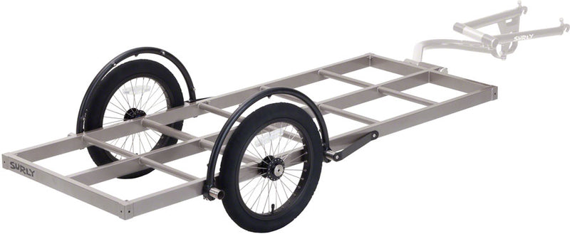 Load image into Gallery viewer, Surly Bill Trailer: Long Bed, 16&quot; Wheels, Gray
