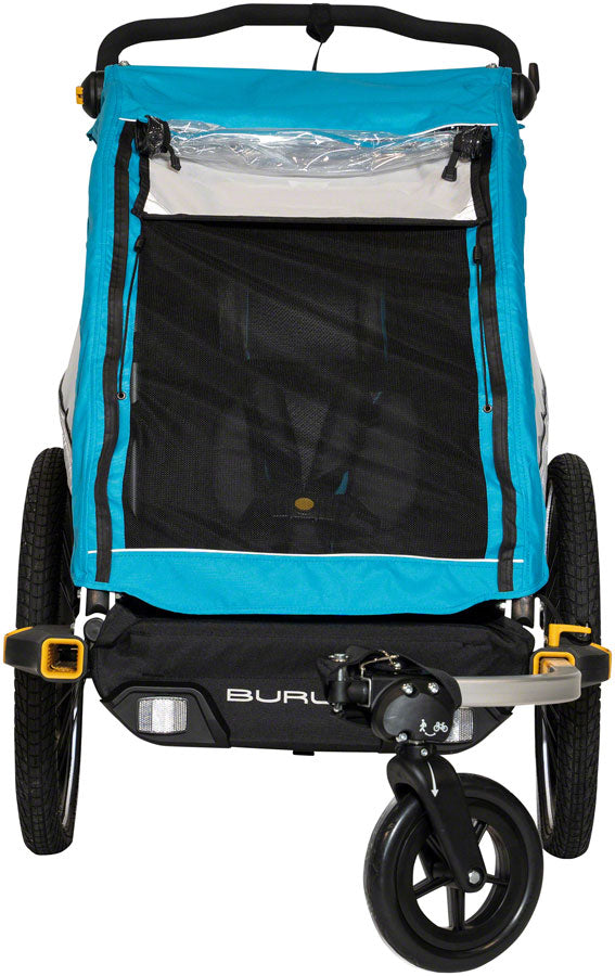 Load image into Gallery viewer, Burley D'Lite X Child Trailer - Single, Aqua, w/ Suspension + Reclining Seat
