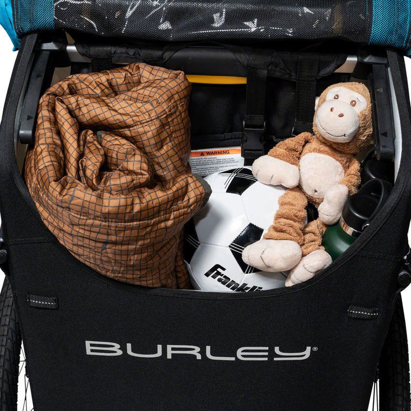 Load image into Gallery viewer, Burley D'Lite X Child Trailer - Single, Aqua, w/ Suspension + Reclining Seat
