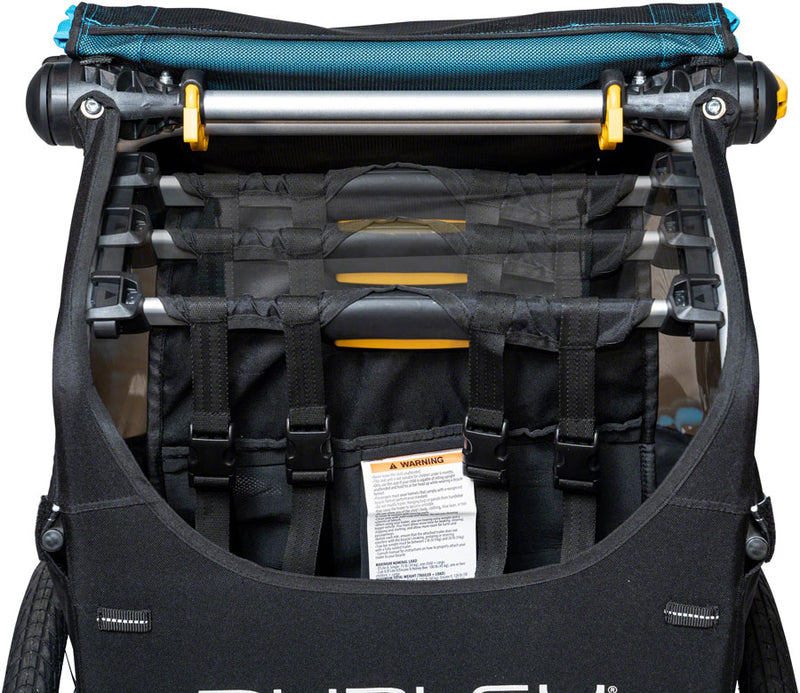 Load image into Gallery viewer, Burley D'Lite X Child Trailer - Single, Aqua, w/ Suspension + Reclining Seat
