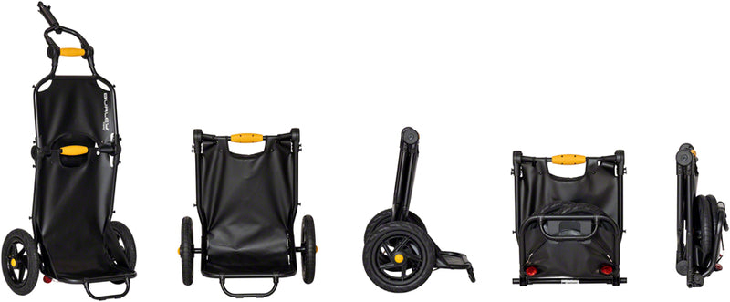 Load image into Gallery viewer, Burley Travoy Bicycle Cargo Trailer System - Black, 60 Pound Weight Limit
