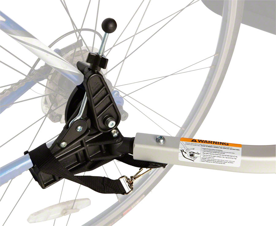 Burley Classic Hitch W/ Safety strap, Works with most bikes without disc brakes
