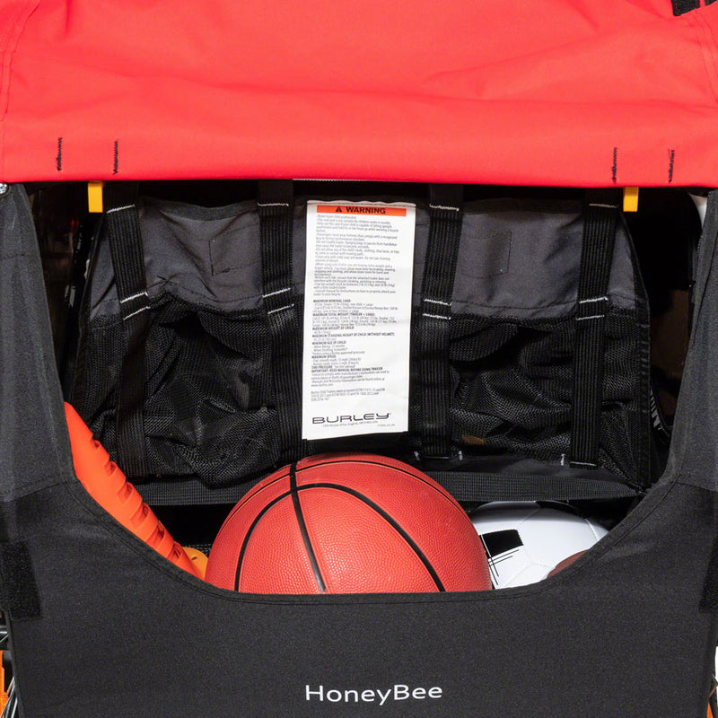 Load image into Gallery viewer, Burley Honey Bee Child Trailer Red for 1 or 2 Children Stroller Kit Included
