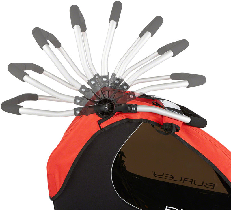 Load image into Gallery viewer, Burley Honey Bee Child Trailer Red for 1 or 2 Children Stroller Kit Included
