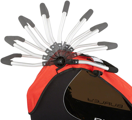 Burley Honey Bee Child Trailer Red for 1 or 2 Children Stroller Kit Included