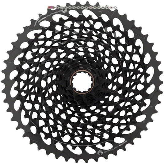 SRAM X01 Eagle 12-Speed E-MTB Chain & XG-1295 Cassette, Titanium Nitride, XD Drive, Black