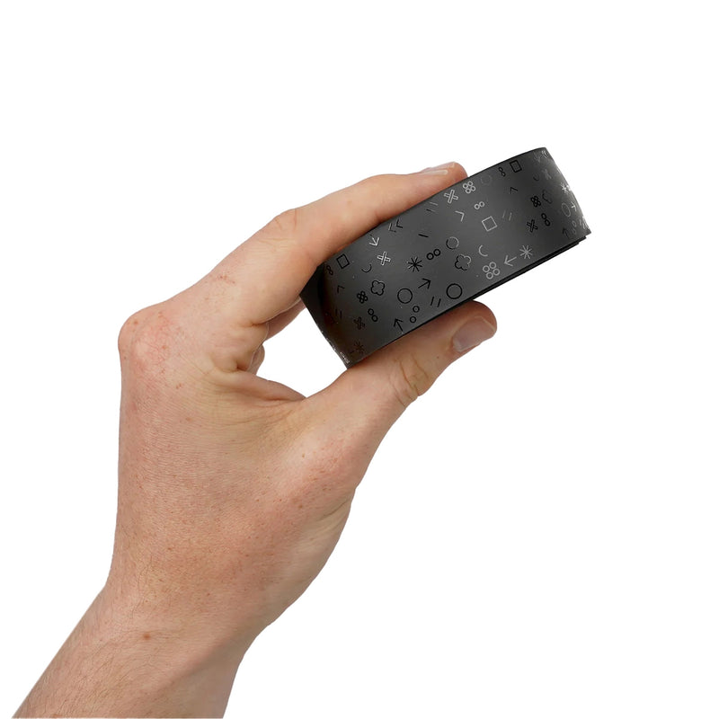 Load image into Gallery viewer, Burgh Classic Bar Tape, Hieroglyph Stealth, Black
