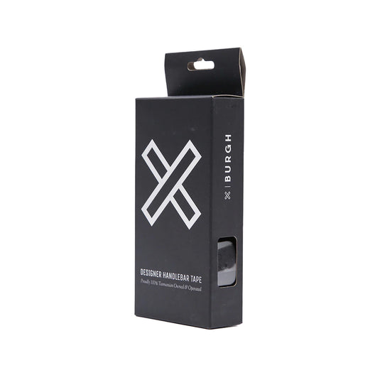 Burgh Classic Bar Tape, Hieroglyph Stealth, Black