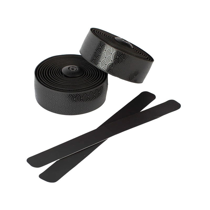 Load image into Gallery viewer, Burgh Classic Bar Tape, Wave Stealth, Black
