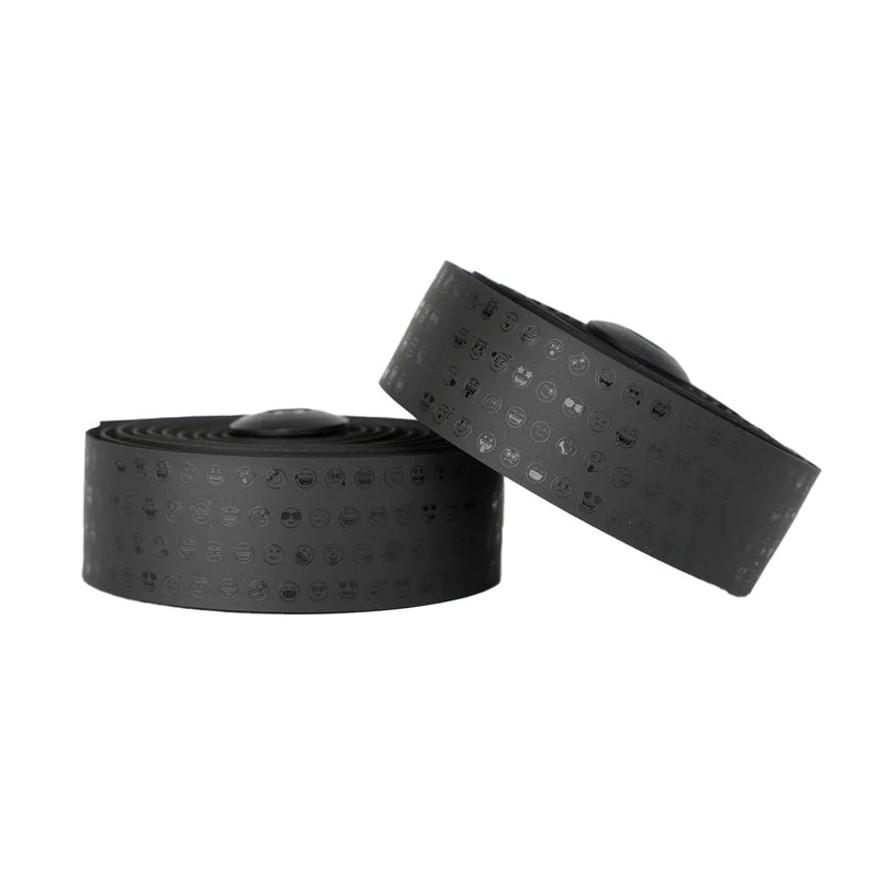 Load image into Gallery viewer, Burgh-Classic-Silicone-Emoji-Handlebar-Tape-Black-BRTP0778-Road-Bar-Tape
