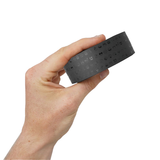 Burgh Classic Bar Tape, Emoji Stealth, Black