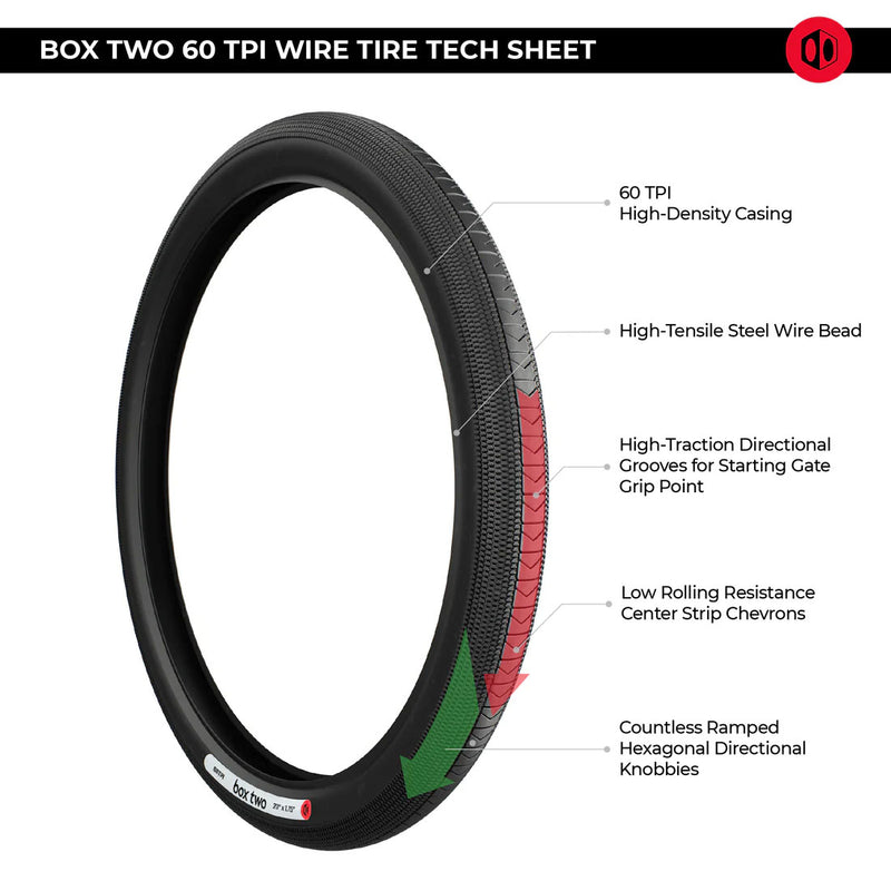 Load image into Gallery viewer, Box Components Box Two Tires 24x1.75 Wire TPI Bk/Bsk
