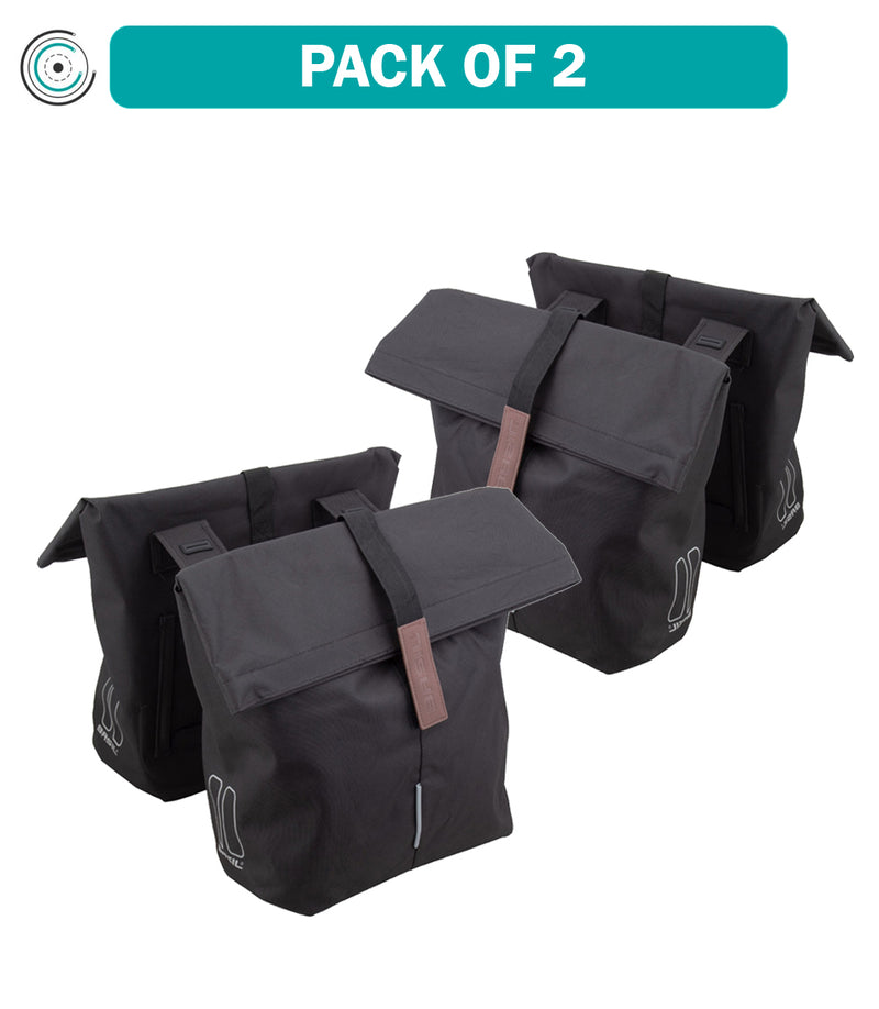 Load image into Gallery viewer, Basil-City-Double-Pannier-Bag-Panniers-Reflective-Bands-_PANR0236PO2
