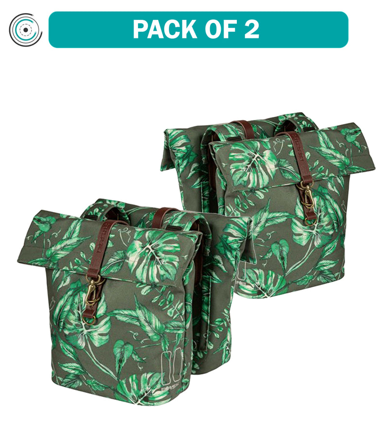 Load image into Gallery viewer, Basil-Ever-Green-Double-Pannier-Bag-Panniers-Water-Reistant-Reflective-Bands-_PANR0243PO2

