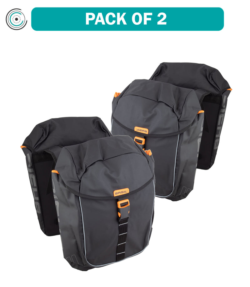 Load image into Gallery viewer, Basil-Miles-Tarpaulin-Double-Pannier-Bag-Panniers-Reflective-Bands-_PANR0256PO2
