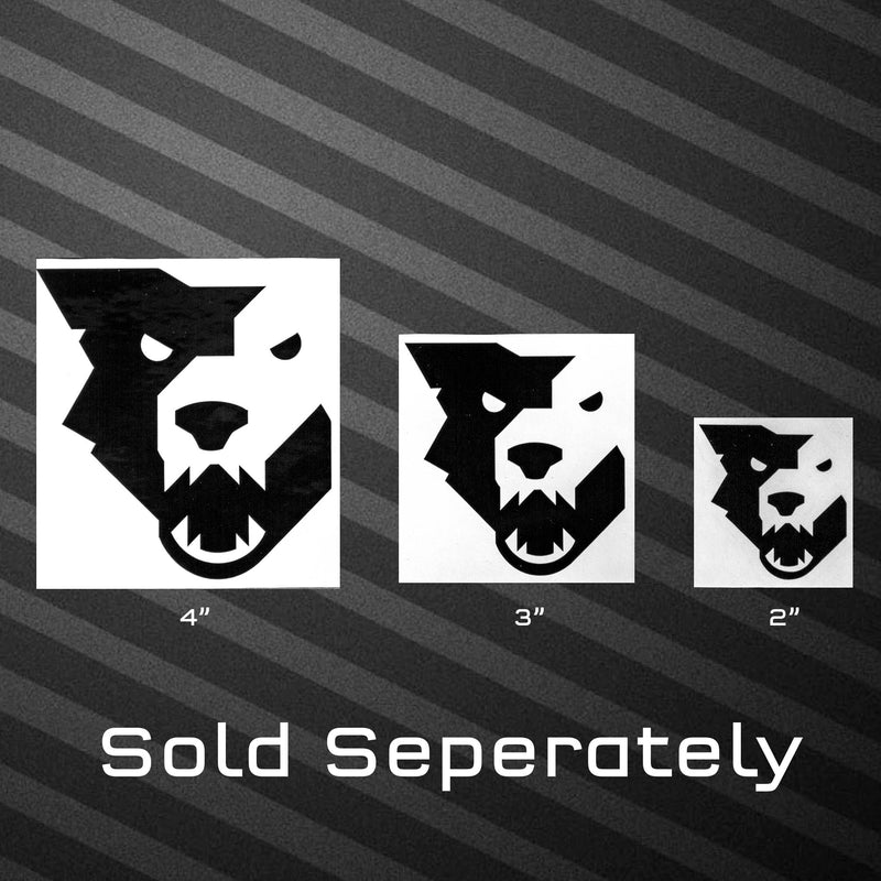 Load image into Gallery viewer, Wolf Tooth Logo Decals - Decal Pack of 5, Black and White
