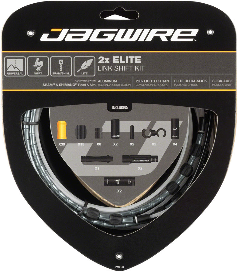 Load image into Gallery viewer, Jagwire-2x-Elite-Link-Shift-Cable-Kit-Derailleur-Cable-Housing-Set_DCHS0152
