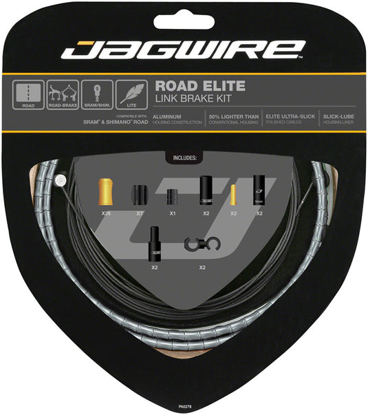 Jagwire-Road-Elite-Link-Brake-Kit-Brake-Cable-and-Housing-Sets-CA0053