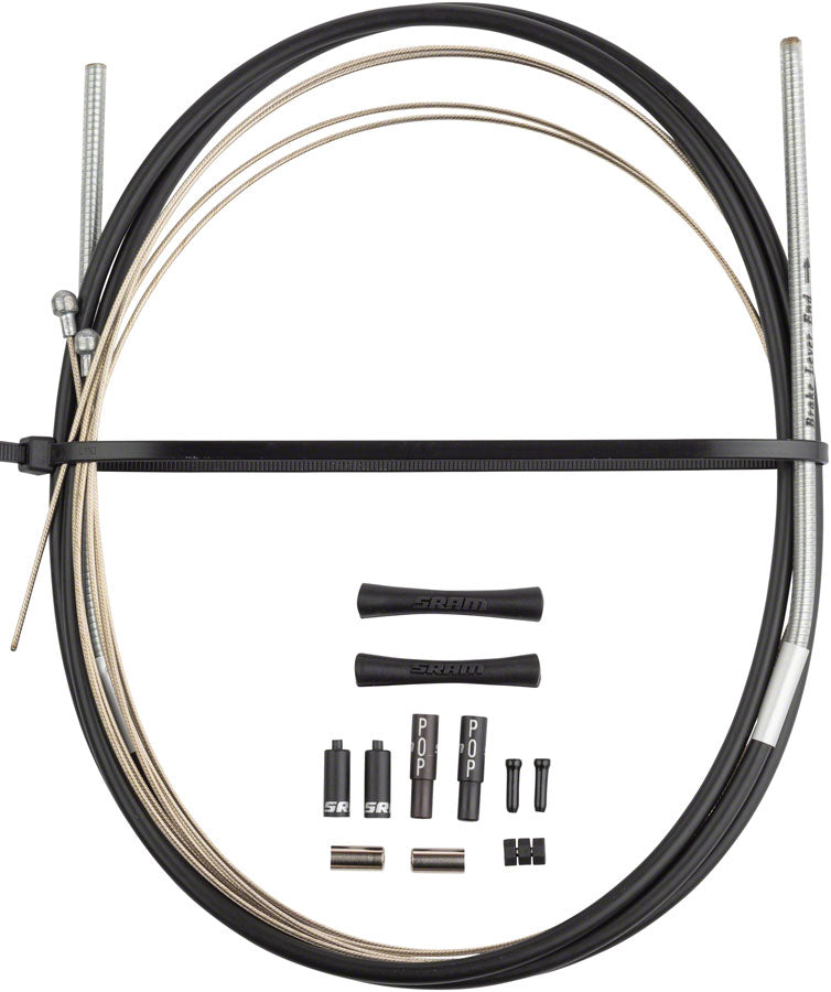 Load image into Gallery viewer, SRAM SlickWire Brake Cable and Housing Kit - Road, 5mm, Kevlar Coated, Black
