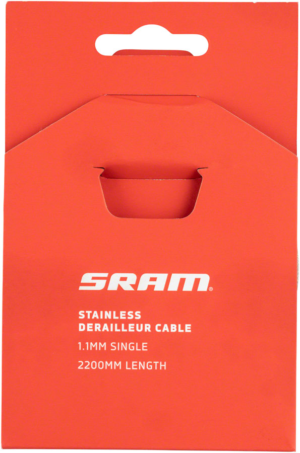 SRAM Stainless Steel Shift Cables - 1.1mm, 2200mm Length, Silver
