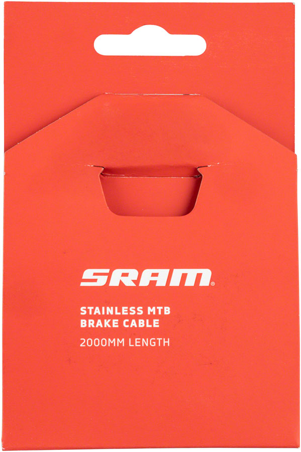 Load image into Gallery viewer, SRAM Stainless Steel Brake Cable - MTB, 2000mm Length, Silver
