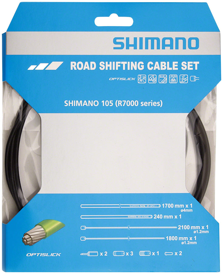 Load image into Gallery viewer, Shimano 105 R7000 OPTISLICK Shift Cable Set - Black
