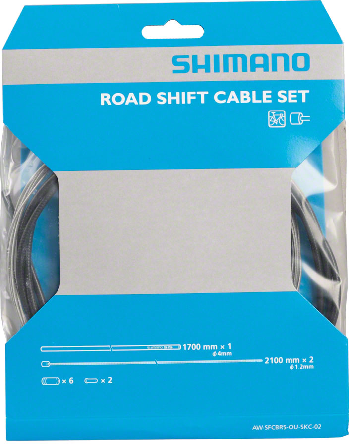 Load image into Gallery viewer, Shimano Road SP40 Base Level Derailleur Shift Cable and Housing Set Black
