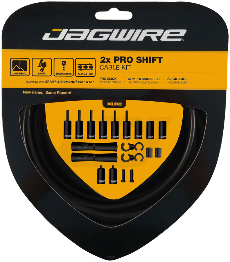 Load image into Gallery viewer, Jagwire Pro Cycling Cable Bundle - Stealth Black Road &amp; Mountain SRAM/Shimano Brake &amp; Shift Kit
