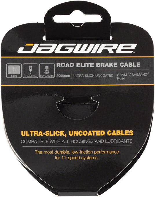 Pack of 2 Jagwire Elite Ultra-Slick Brake Cable Polished Slick Stainless