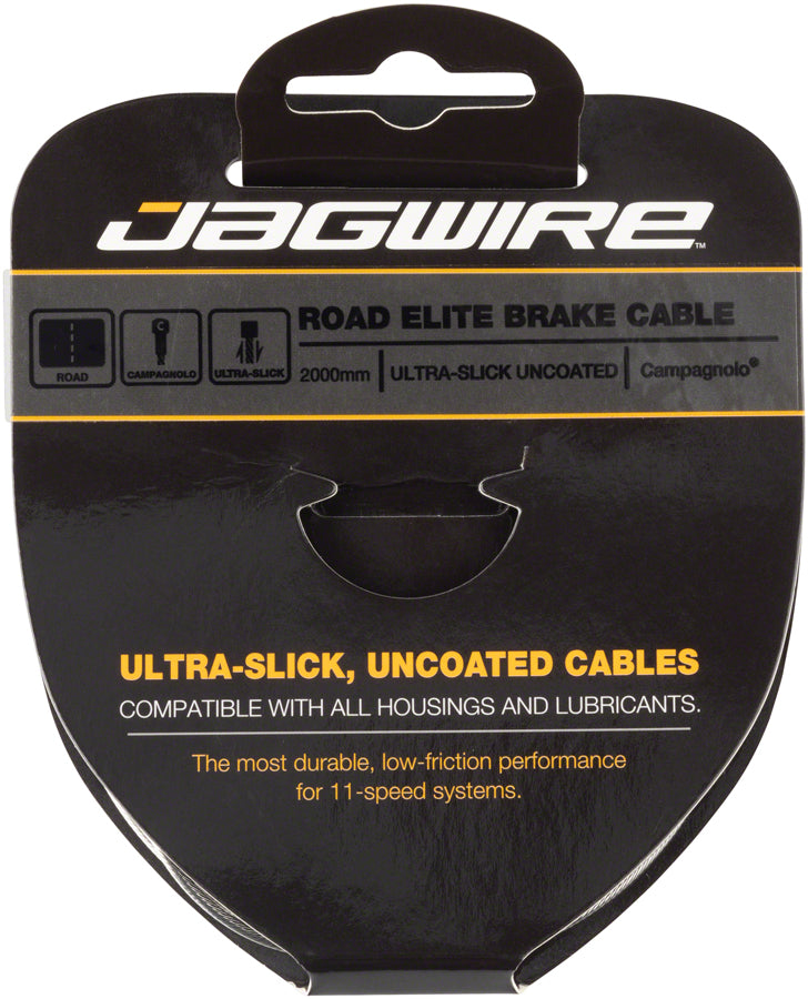 Load image into Gallery viewer, 2 Pack Jagwire Elite Ultra-Slick Brake Cable Polished Slick Stainless Campagnolo
