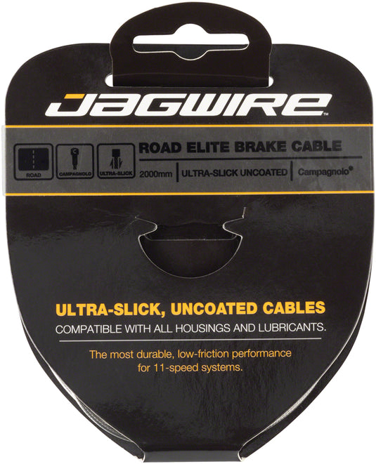 2 Pack Jagwire Elite Ultra-Slick Brake Cable Polished Slick Stainless Campagnolo