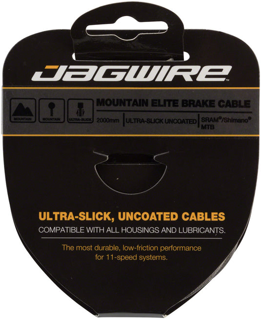 Pack of 2 Jagwire Elite Ultra-Slick Brake Cable Polished Slick Stainless
