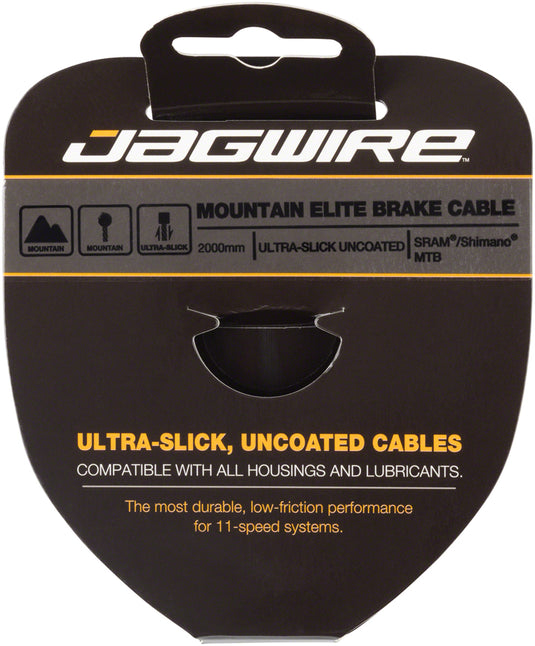 Pack of 2 Jagwire Elite Ultra-Slick Brake Cable Polished Slick Stainless