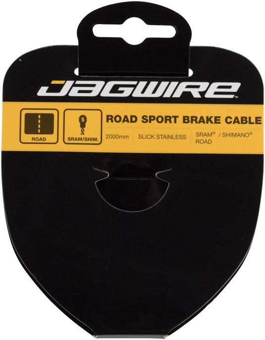 Pack of 2 Jagwire Sport Brake Cable 1.5x2000mm Slick Stainless SRAM/Shimano Road