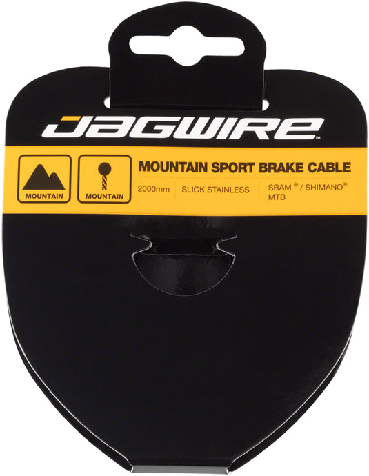 Pack of 2 Jagwire Sport Brake Cable 1.5x2000mm Slick Stainless SRAM/Shimano MTB