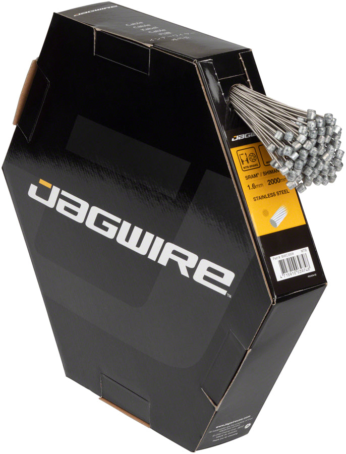 Load image into Gallery viewer, Pack of 2 Jagwire Brake Cable Basics 1.6x2000mm Stainless SRAM/Shimano MTB
